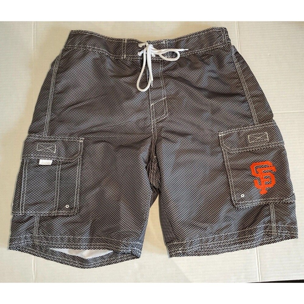 San Francisco Giants - Gray w/stripe Swim Trunks Sports Baseball - Size G/L